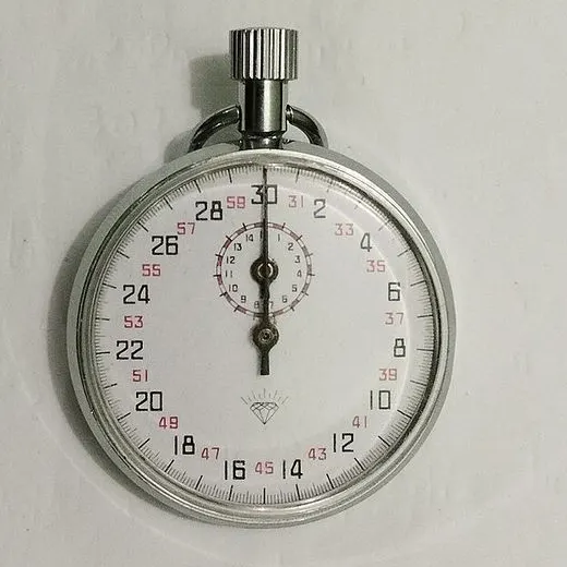 A mechanical stopwatch